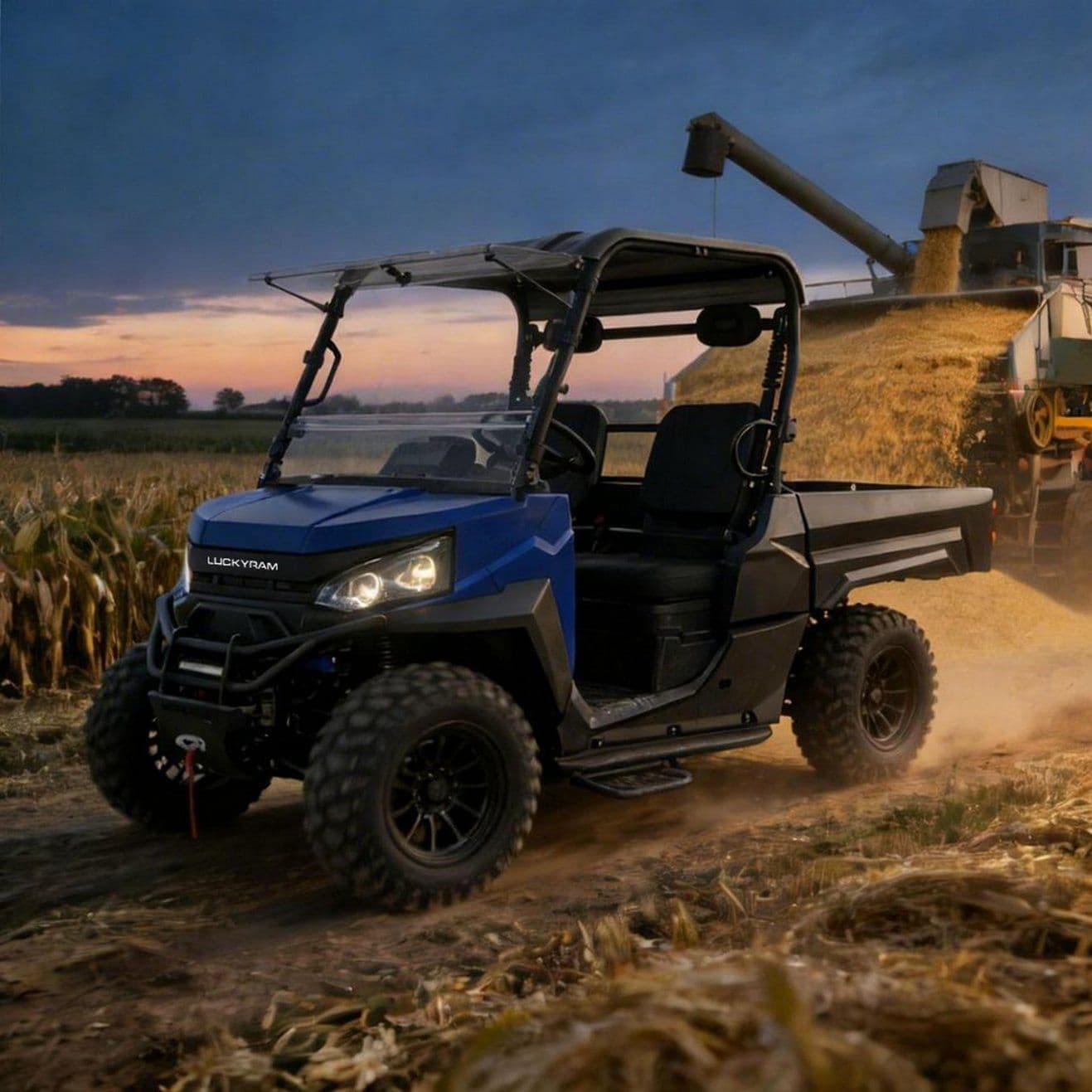 4WD Electric UTV 14 ιντσών ελαστικά 1000kg Ρυμούλκηση για συντήρηση ιδιοκτησίας