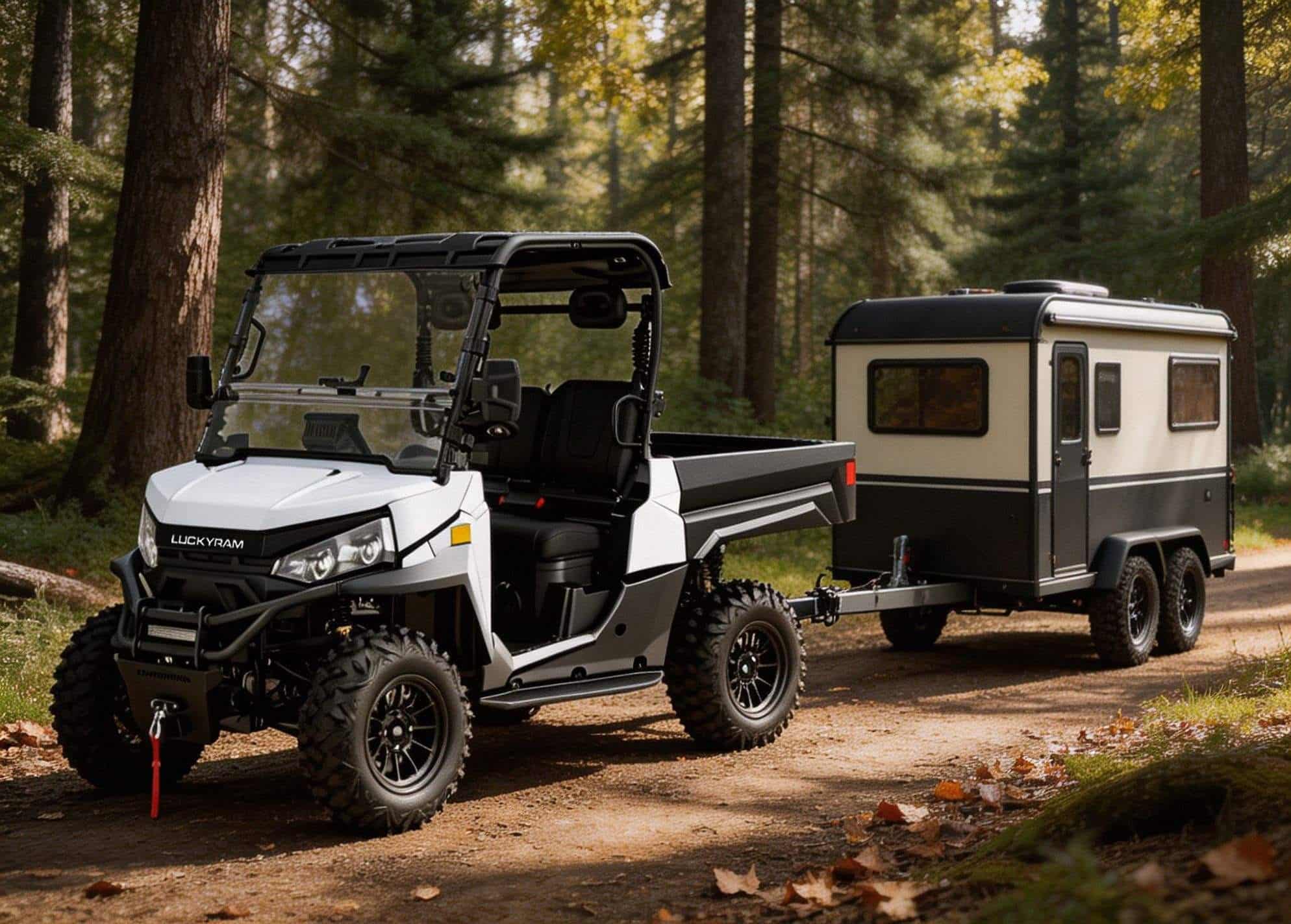 4WD Off Road Electric UTV 73,6V PKE Keyless 20KW Peak Power 670kg