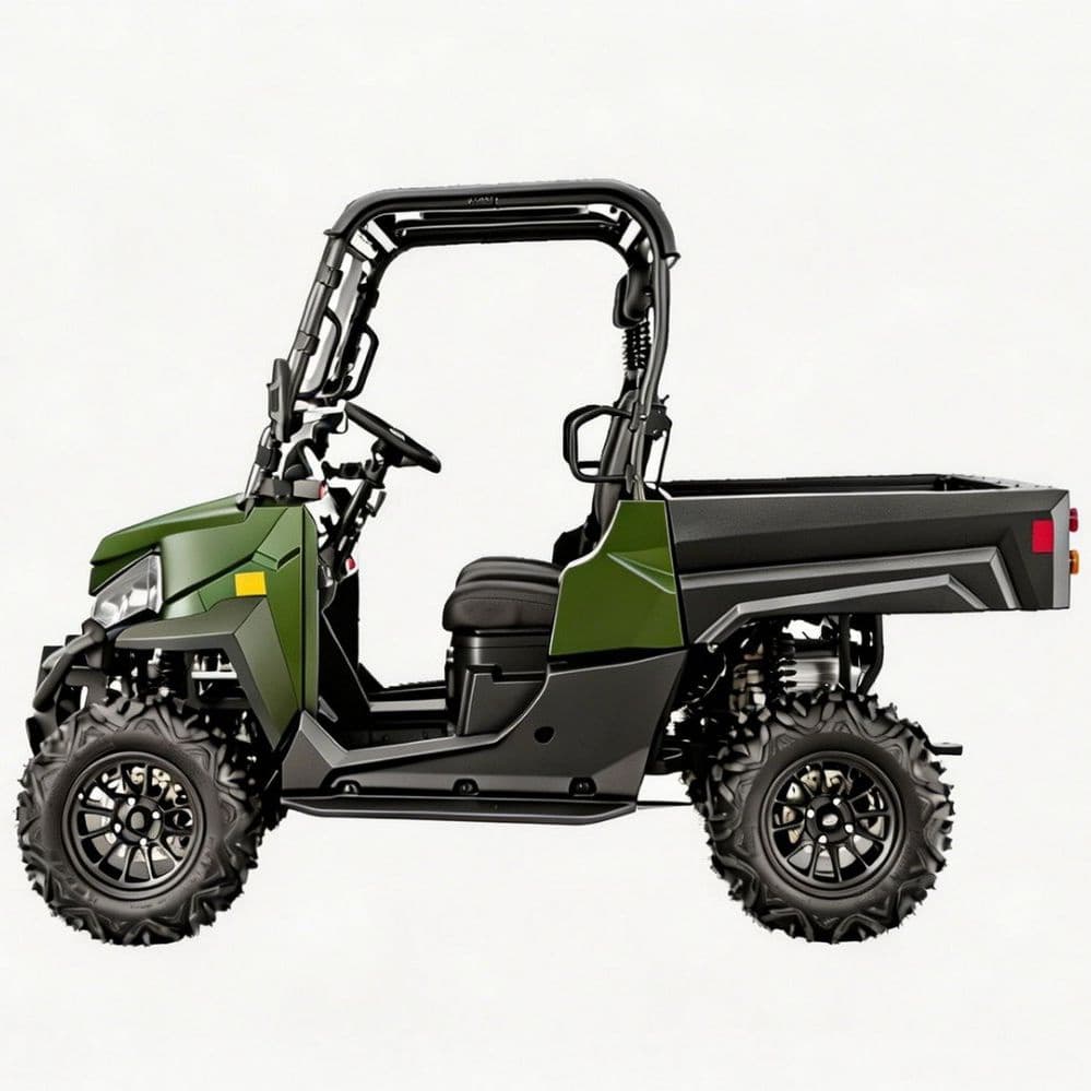 Προσαρμόσιμα αξεσουάρ 73,6V Electric UTV PKE Keyless 1000kg Ρυμούλκηση 80-100km Εμβέλεια 4WD