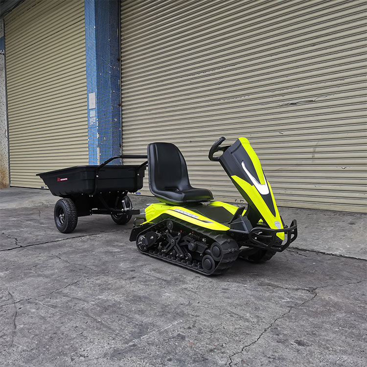 Electric Utility Snowmobile-Sitting