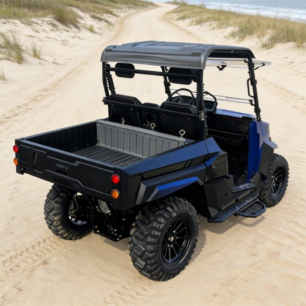 Electric UTV 4WD for Jobsite 14 Inch Tires 73,6V 20KW Peak Power